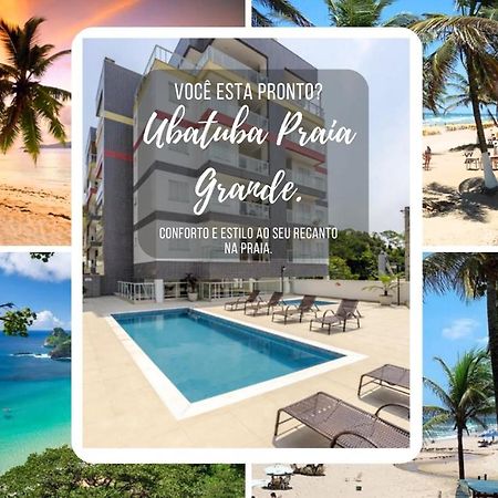 Apartamento Recanto Praia Grande - Mar, Ar, Churrasqueira, Piscina E Sauna Ubatuba Eksteriør billede