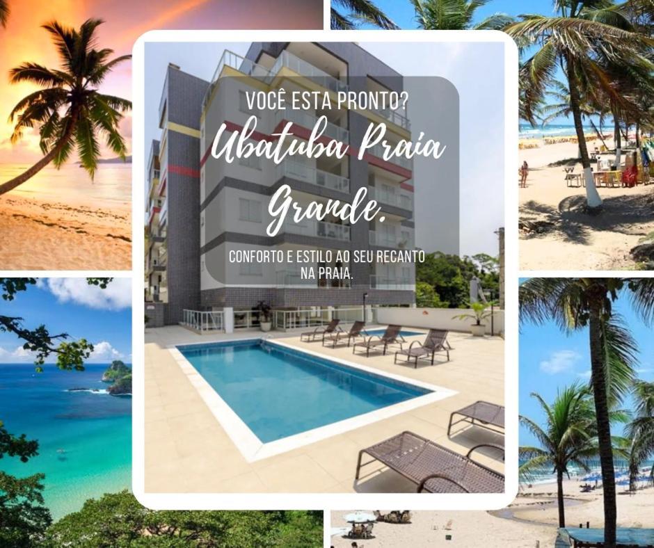 Apartamento Recanto Praia Grande - Mar, Ar, Churrasqueira, Piscina E Sauna Ubatuba Eksteriør billede